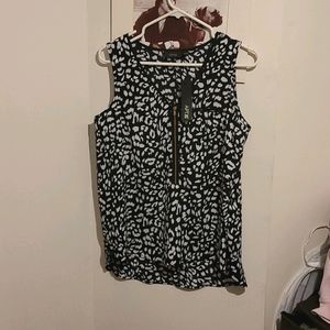 Animal print dress shirt